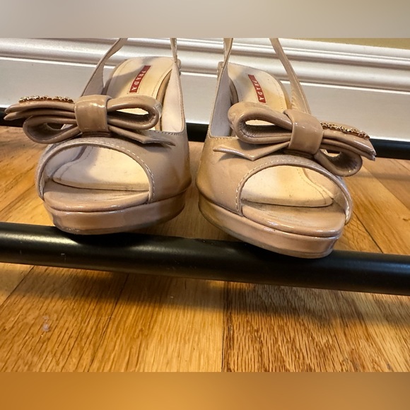 Prada Peep Toe Espadrilles - Size 40 - Picture 4 of 10